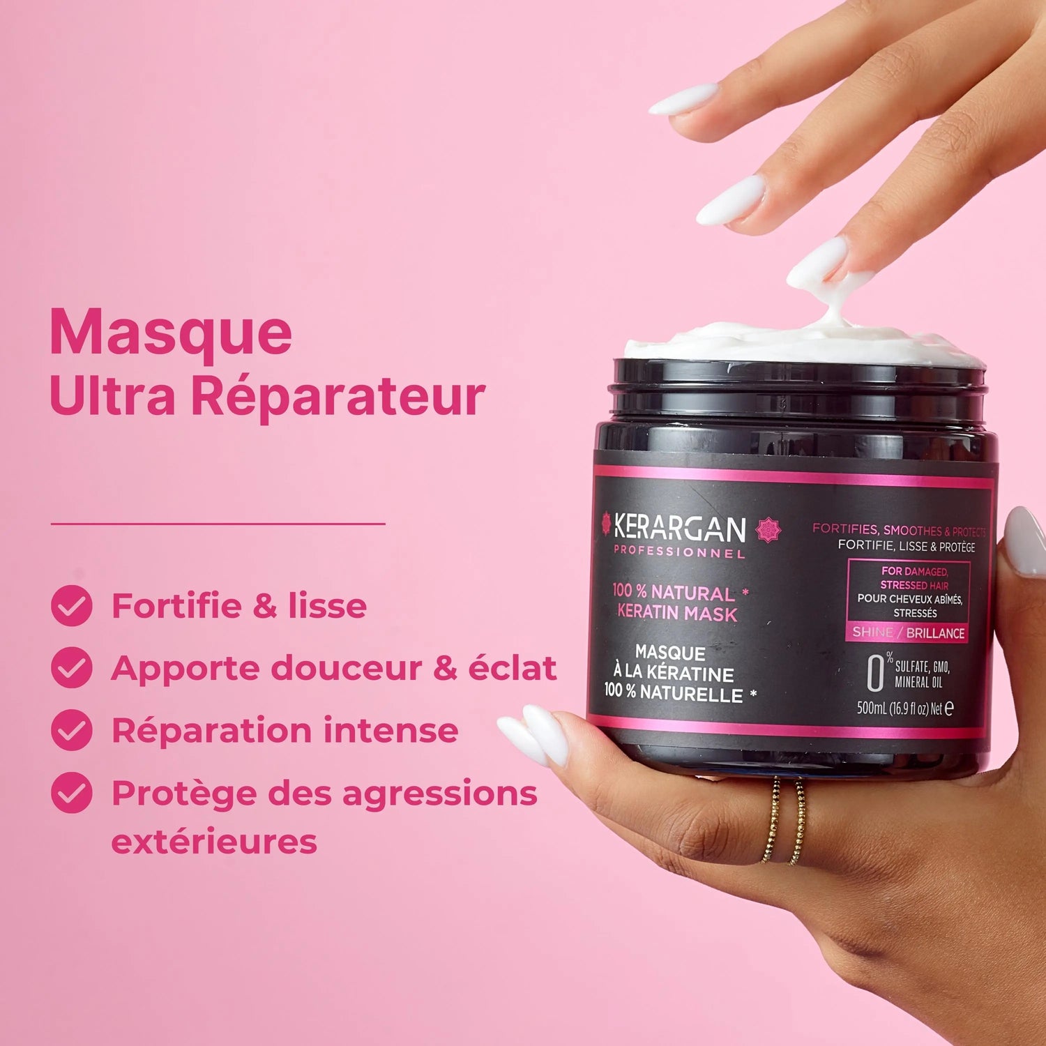 Masque à la kératine Avantages