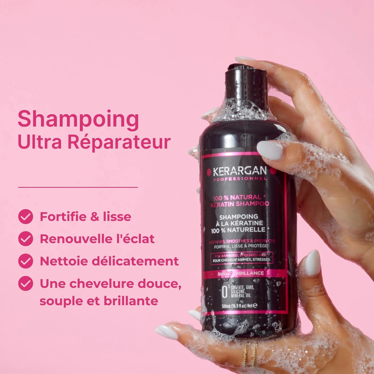 Shampoing Réparateur à la Kératine Avantages