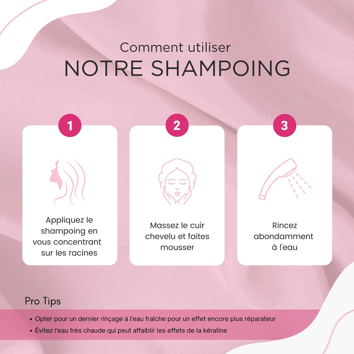 Shampoing Réparateur à la Kératine Mode d'emploi