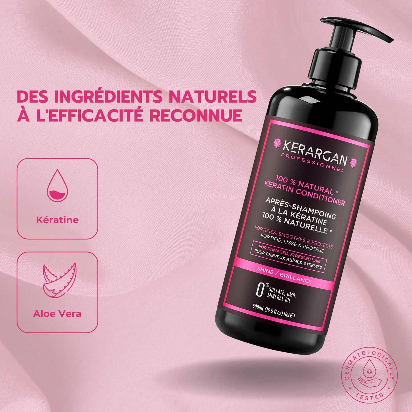 Après-Shampoing Réparateur à la Kératine Aloe vera