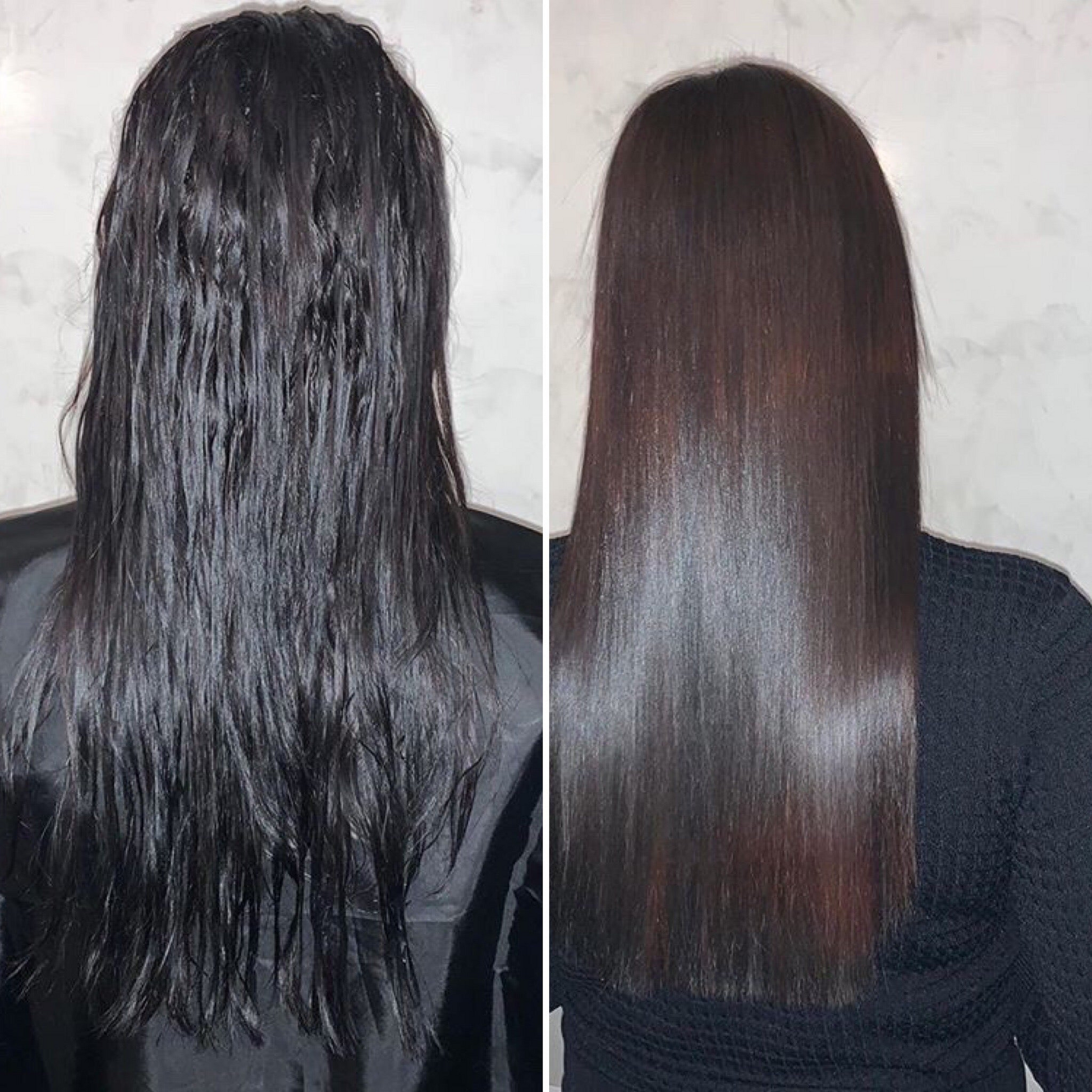 Avant Après Lissage bresilien