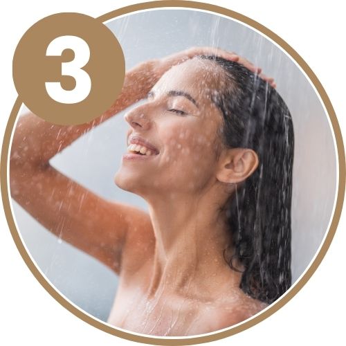 Shampoing Usage fréquent Aloe Vera et Bambou Bio Etape 3 : Rincer