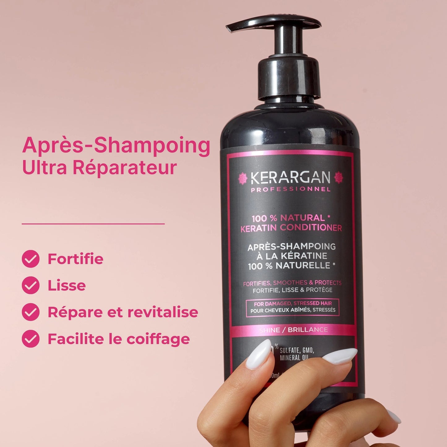 Avantages Après-Shampoing Réparateur à la Kératine